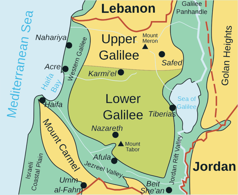 Карта Галилеи