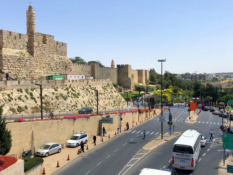 Иерусалим. Вид на стены Старого города от Мамиллы