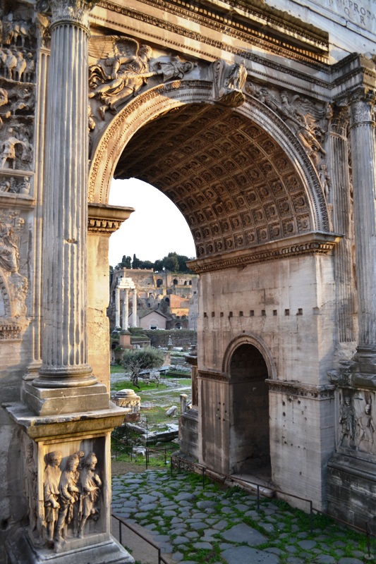 Римский форумю Триумфальная арка Септимия Севера