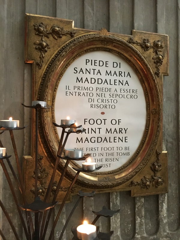 Стопа Марии Магдалины в церкви Сан-Джованни-деи-Фиорентини