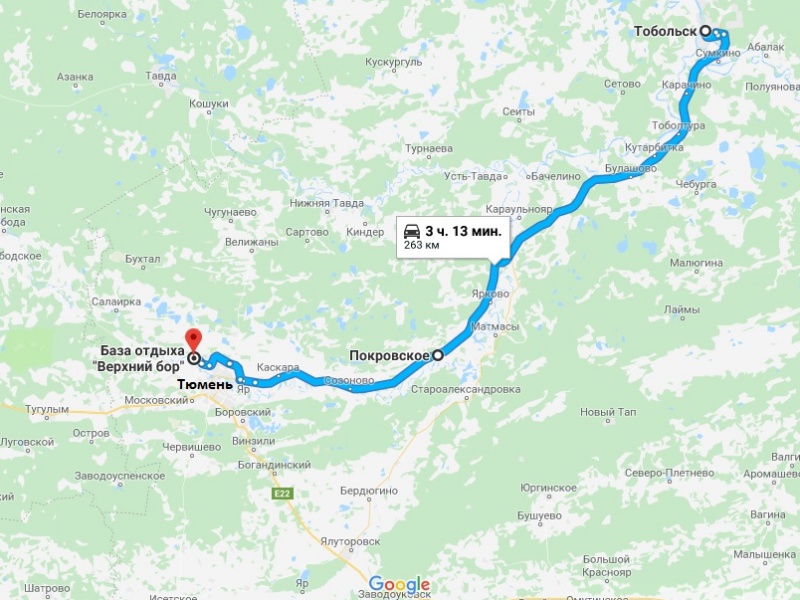 Гугл карта тобольск